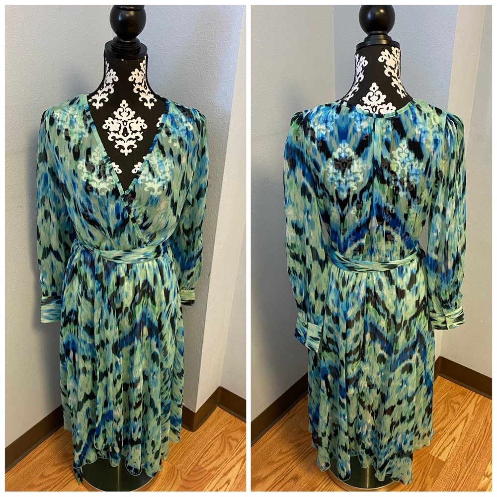 Spy Zone Exchange Aqua Geo Dress